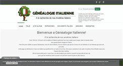 Desktop Screenshot of genealogieitalienne.com